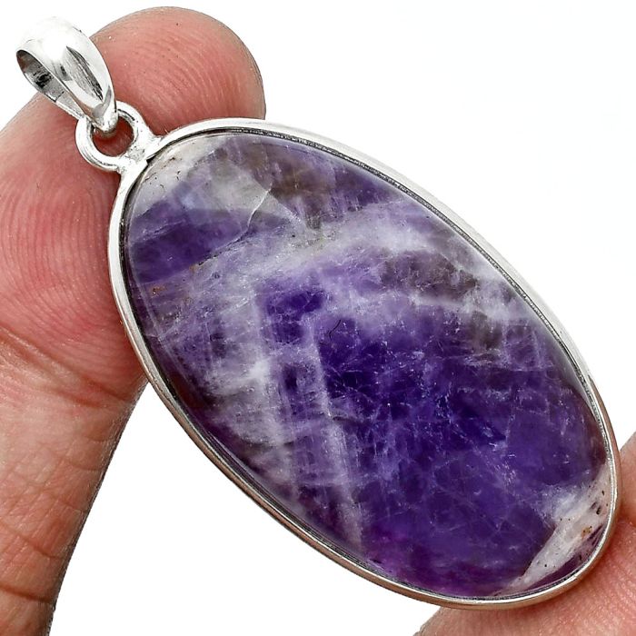 Chevron Amethyst Pendant SDP157260 P-1001, 20x37 mm