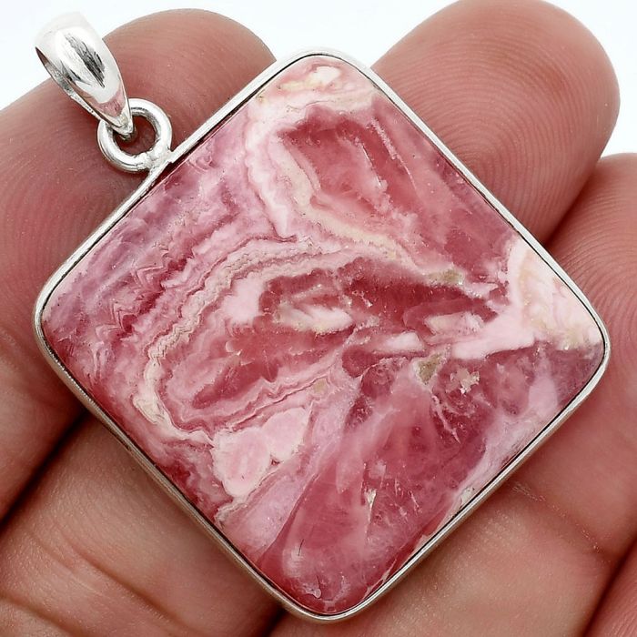 Rhodochrosite Argentina Pendant SDP157266 P-1001, 26x27 mm