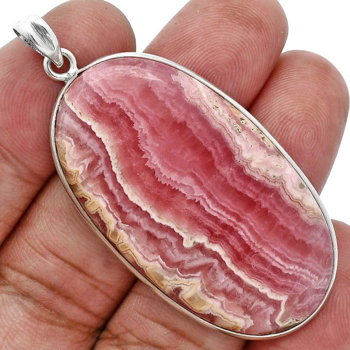 Rhodochrosite Argentina Pendant SDP157273 P-1001, 25x44 mm