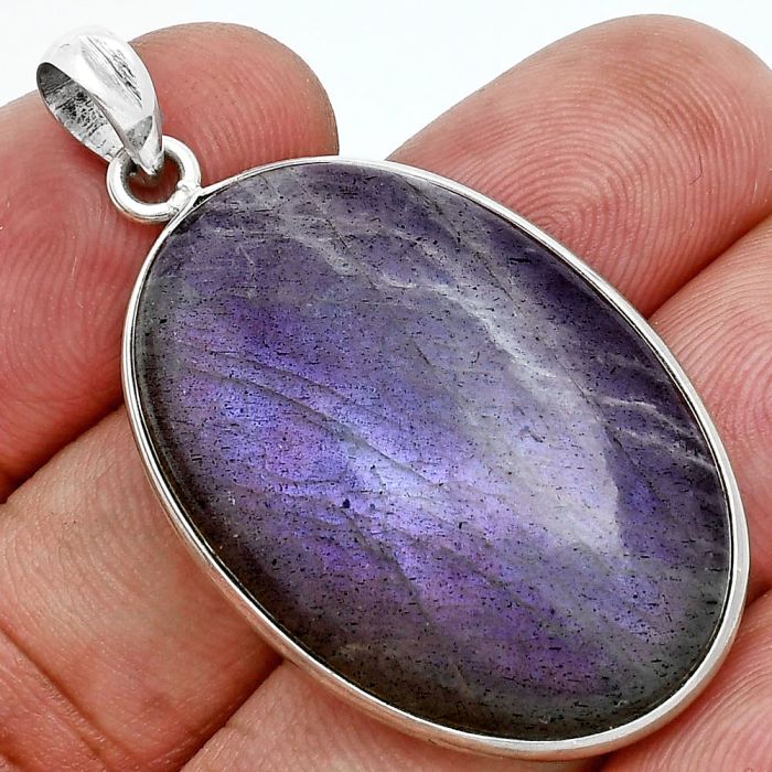 Purple Labradorite Pendant SDP157274 P-1001, 22x33 mm