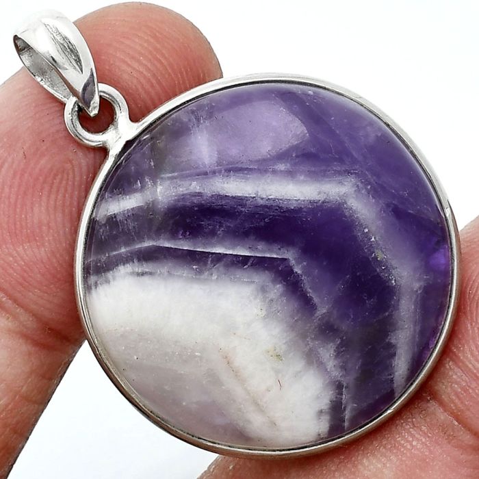 Chevron Amethyst Pendant SDP157298 P-1001, 26x26 mm