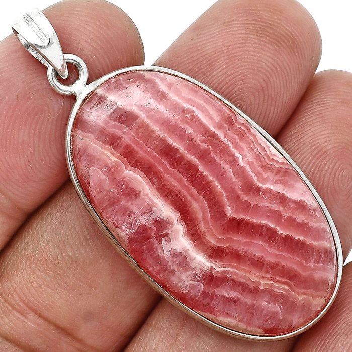 Rhodochrosite Argentina Pendant SDP157301 P-1001, 20x35 mm