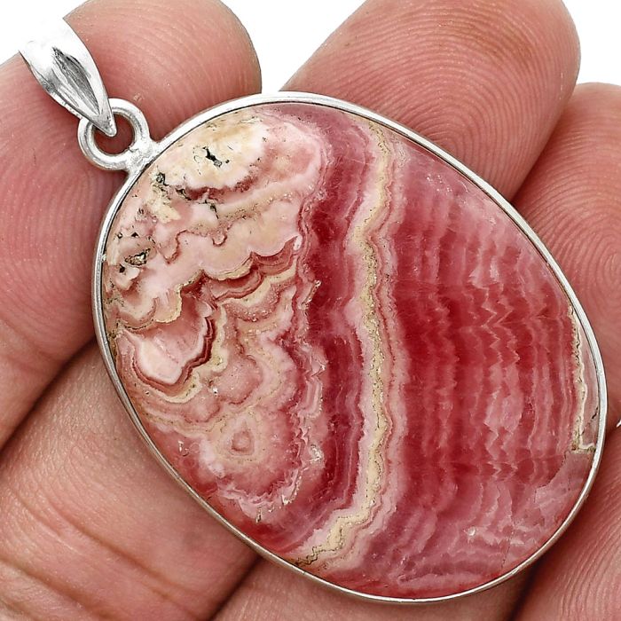 Rhodochrosite Argentina Pendant SDP157302 P-1001, 26x45 mm