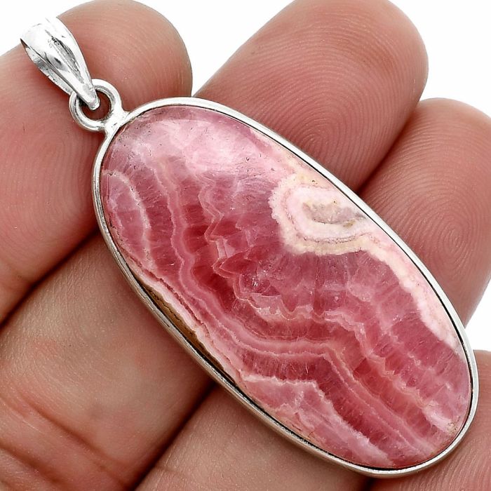 Rhodochrosite Argentina Pendant SDP157303 P-1001, 18x38 mm