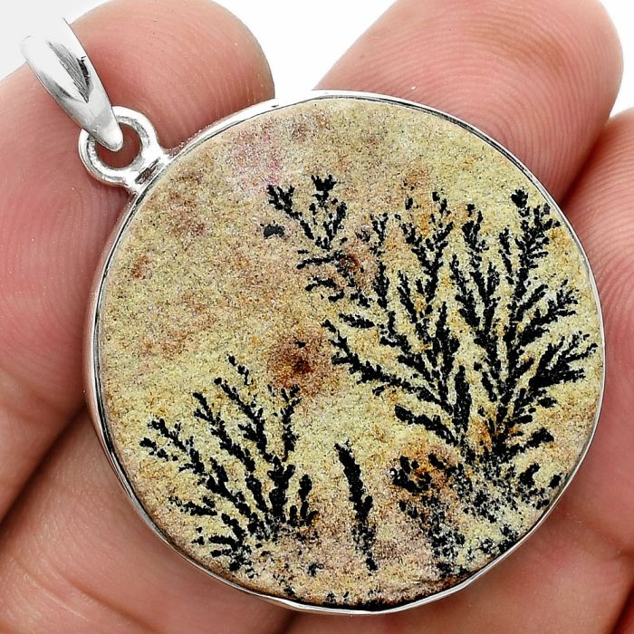 Germany Psilomelane Dendrite Pendant SDP157364 P-1001, 29x29 mm