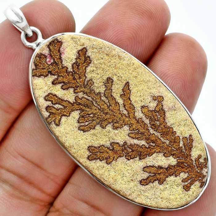 Germany Psilomelane Dendrite Pendant SDP157365 P-1001, 24x45 mm