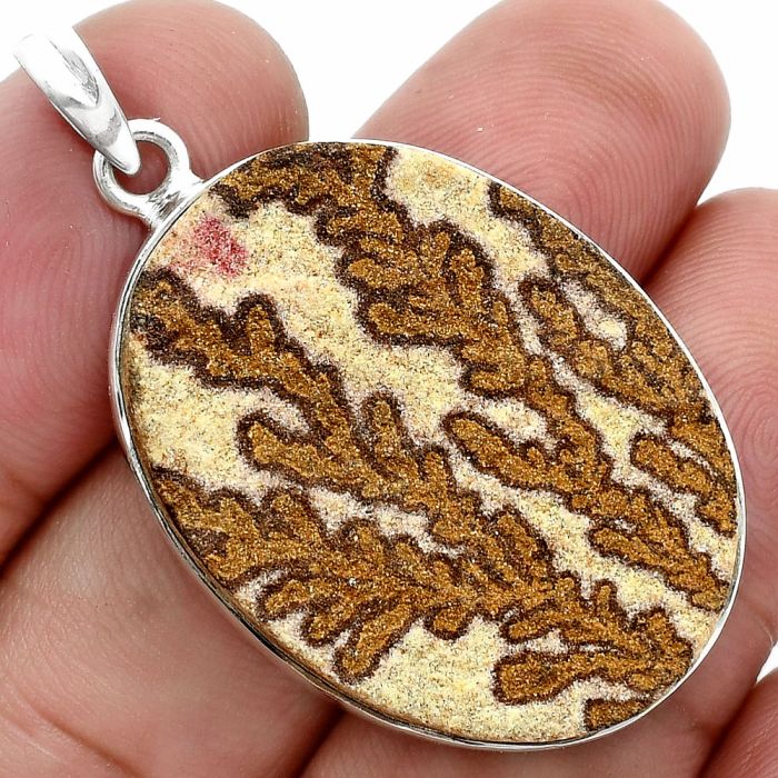 Germany Psilomelane Dendrite Pendant SDP157366 P-1001, 24x32 mm