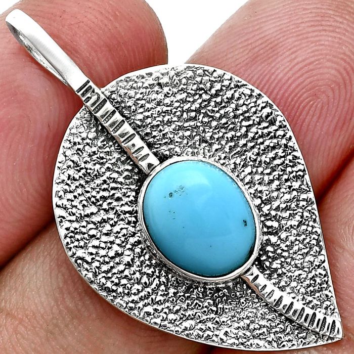 Sleeping Beauty Turquoise Pendant SDP157382 P-1218, 8x10 mm