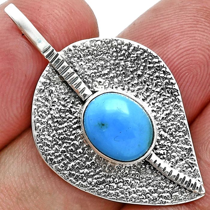 Sleeping Beauty Turquoise Pendant SDP157383 P-1218, 8x10 mm