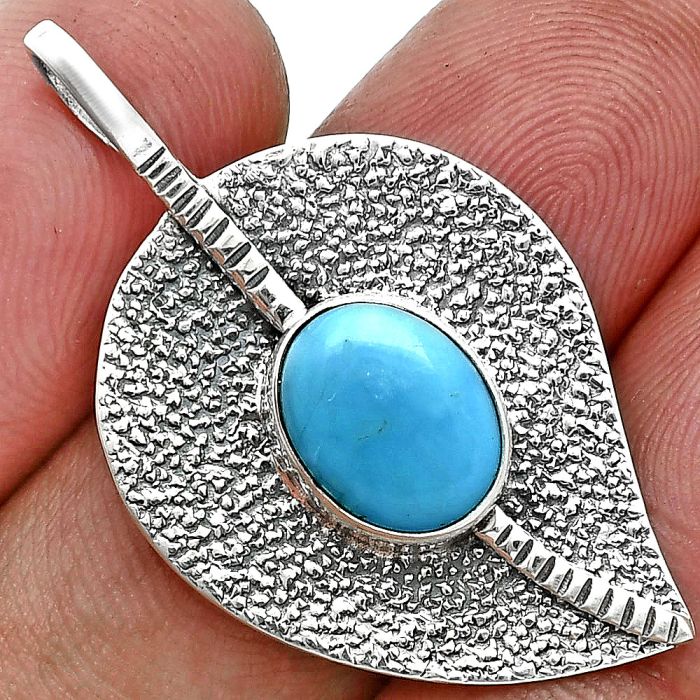 Sleeping Beauty Turquoise Pendant SDP157392 P-1218, 8x10 mm