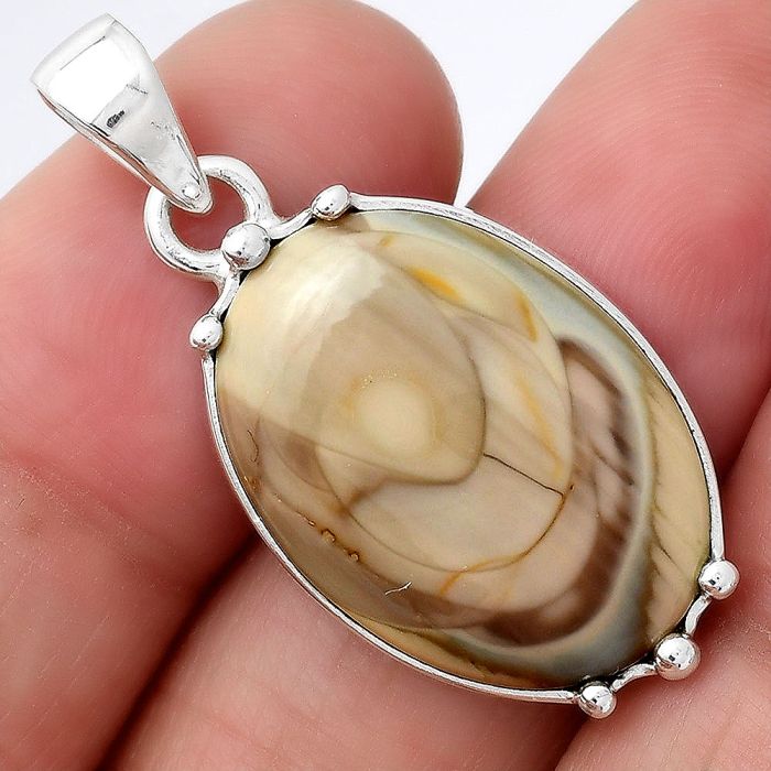 Natural Imperial Jasper Pendant SDP77422 P-1349, 16x23 mm