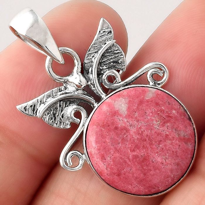 Natural Pink Thulite - Norway Pendant SDP81297 P-1547, 16x16 mm