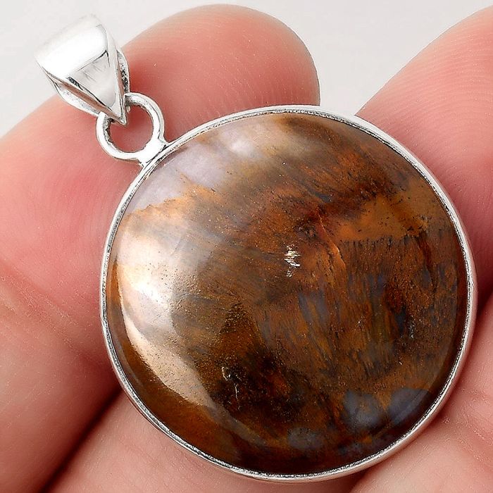 Natural Sandalwood Pendant SDP82827 P-1001, 23x23 mm