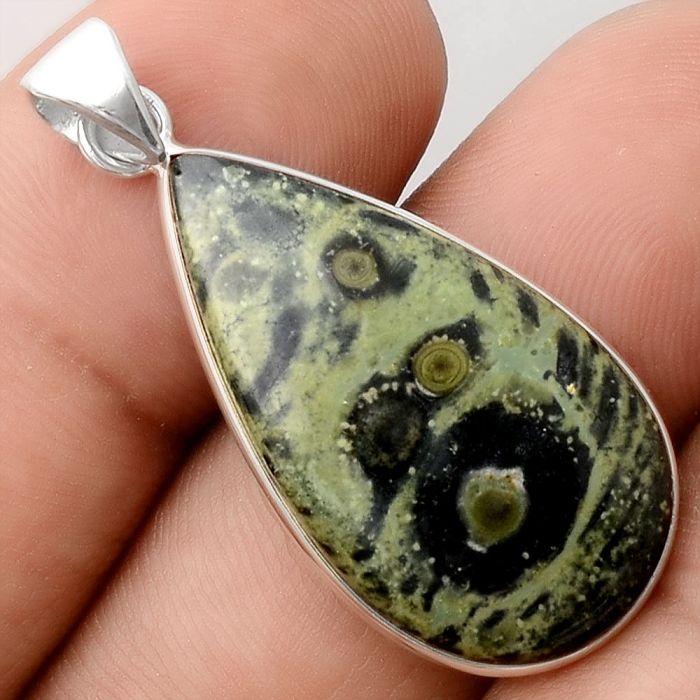 Natural Star Galaxy Jasper Pendant SDP88341 P-1001, 17x30 mm