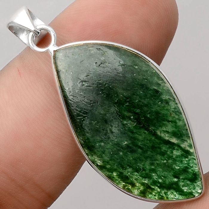 Natural Green Aventurine Pendant SDP88474 P-1001, 18x33 mm