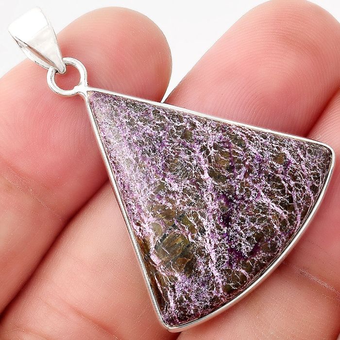 Natural Purpurite - South Africa Pendant SDP89119 P-1001, 26x28 mm