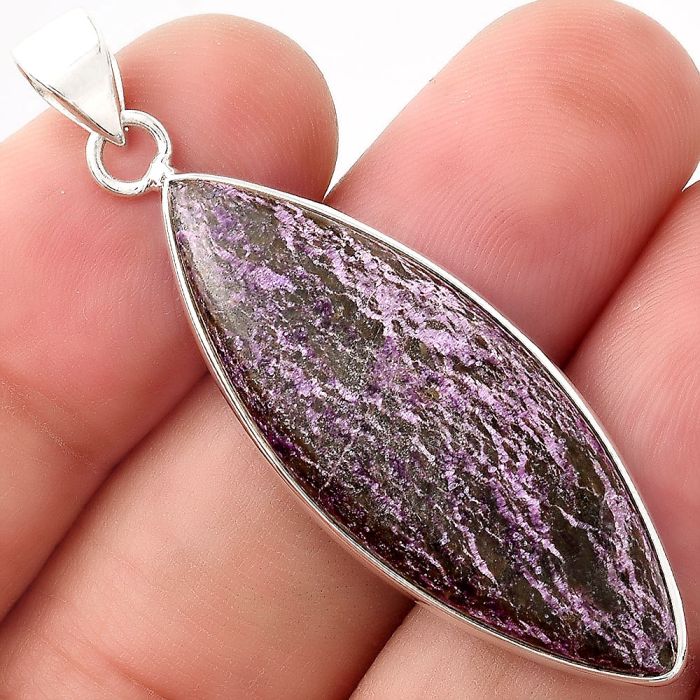 Natural Purpurite - South Africa Pendant SDP89168 P-1001, 14x37 mm