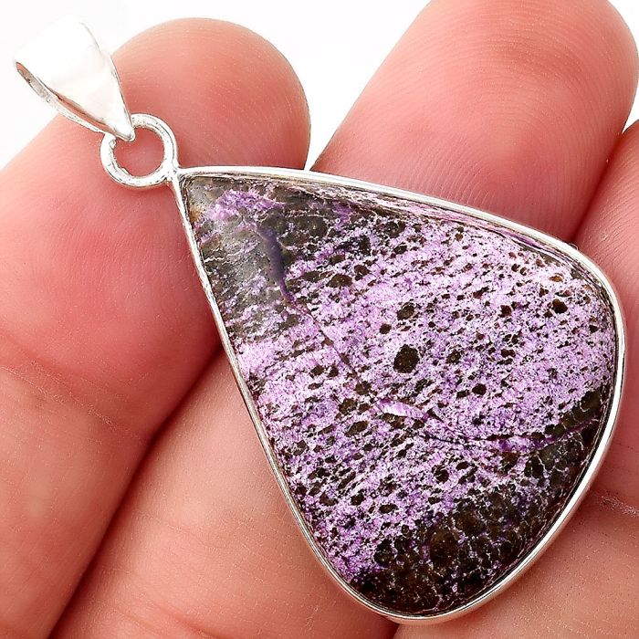 Natural Purpurite - South Africa Pendant SDP89169 P-1001, 22x30 mm