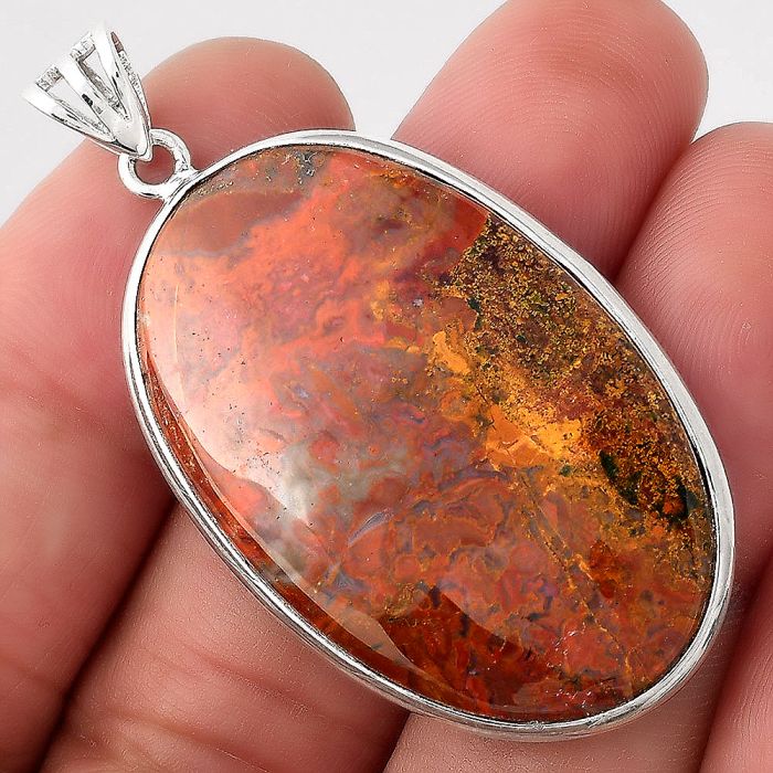 Natural Rare Cady Mountain Agate Pendant SDP92358 P-1001, 24x38 mm