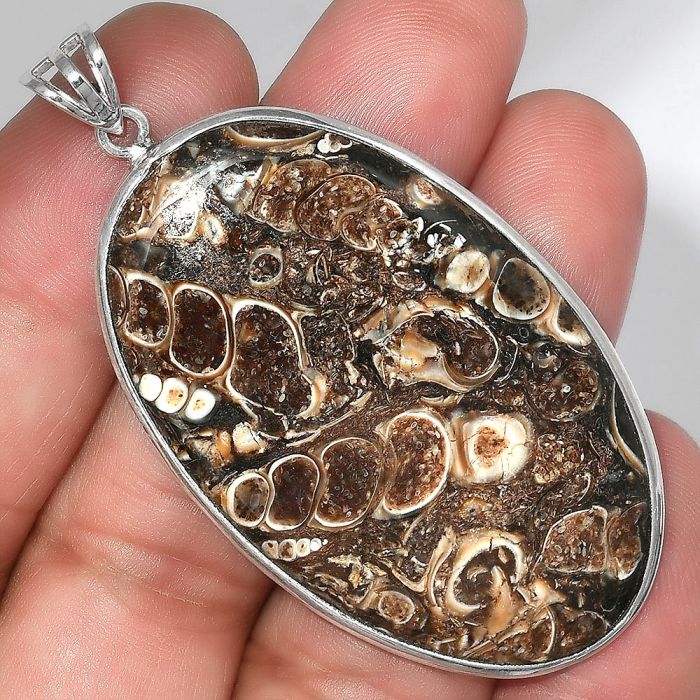 Natural Turtella Jasper - USA Pendant SDP92390 P-1001, 29x48 mm