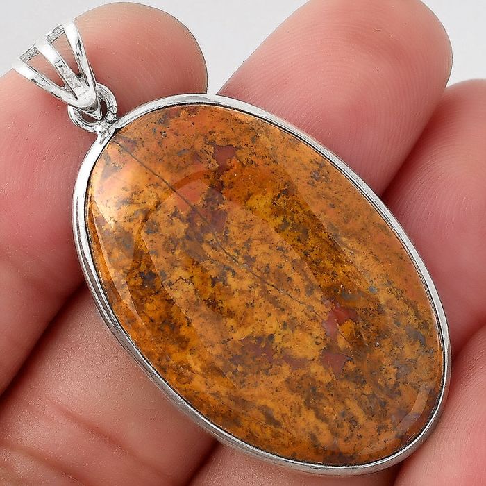 Natural Rare Cady Mountain Agate Pendant SDP92551 P-1001, 23x35 mm