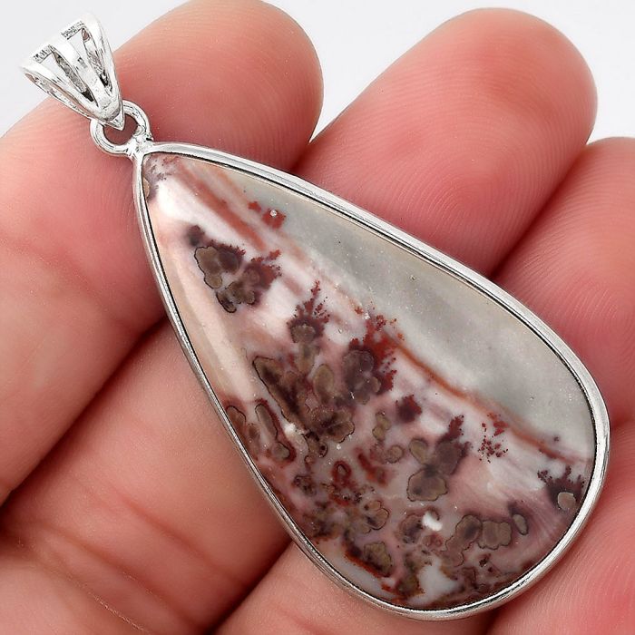 Natural Coffee Bean Jasper Pendant SDP92629 P-1001, 22x40 mm