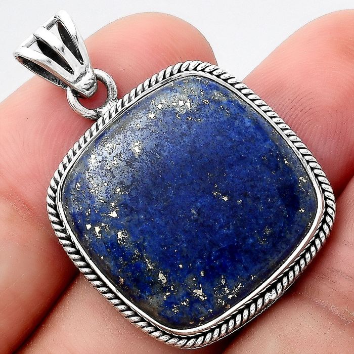 Natural Lapis - Afghanistan Pendant SDP94605 P-1056, 21x21 mm