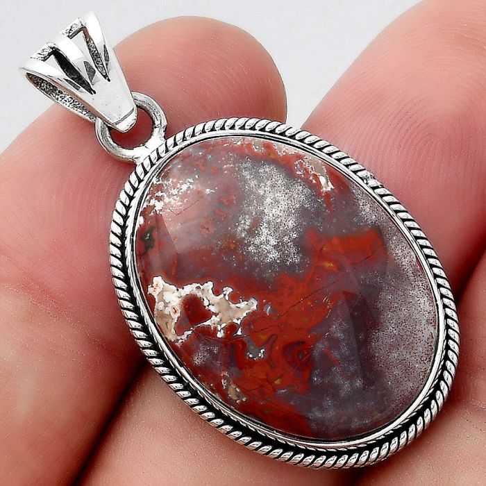 Natural Rare Cady Mountain Agate Pendant SDP94714 P-1056, 18x24 mm