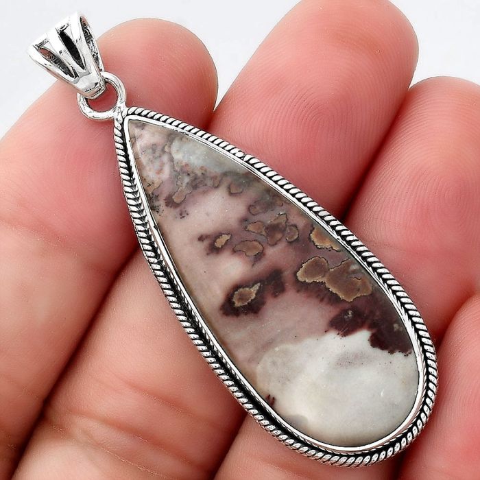 Natural Coffee Bean Jasper Pendant SDP94737 P-1056, 16x39 mm