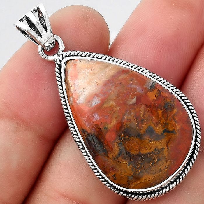 Natural Rare Cady Mountain Agate Pendant SDP94849 P-1056, 19x29 mm