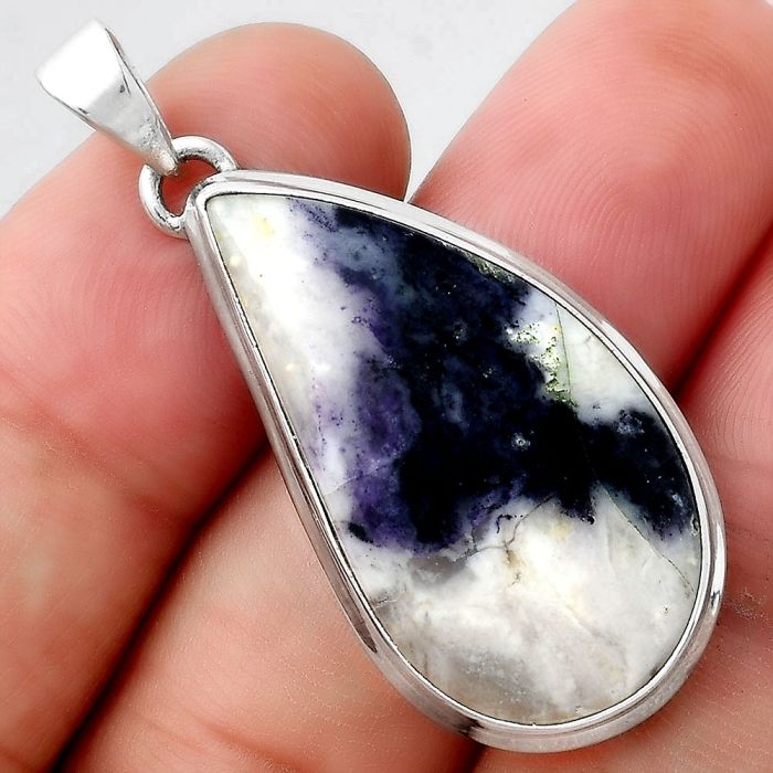 Natural Morado Jasper Pendant SDP95037 P-1001, 16x31 mm