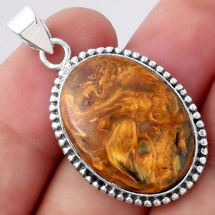 Natural Pietersite - Namibia Pendant SDP96561 P-1052, 18x24 mm