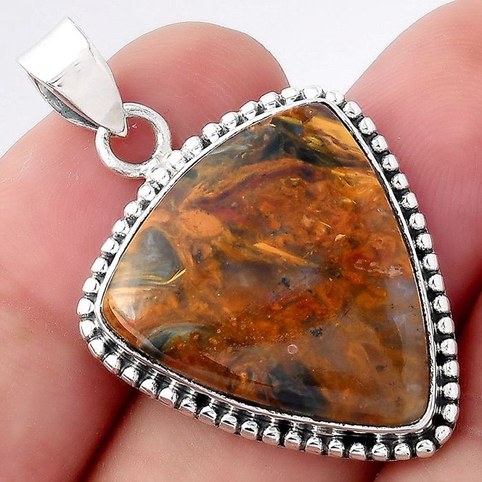 Natural Pietersite - Namibia Pendant SDP96568 P-1052, 20x23 mm