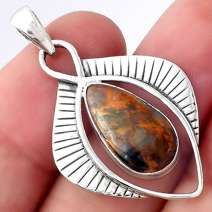 Natural Pietersite - Namibia Pendant SDP96832 P-1402, 9x17 mm