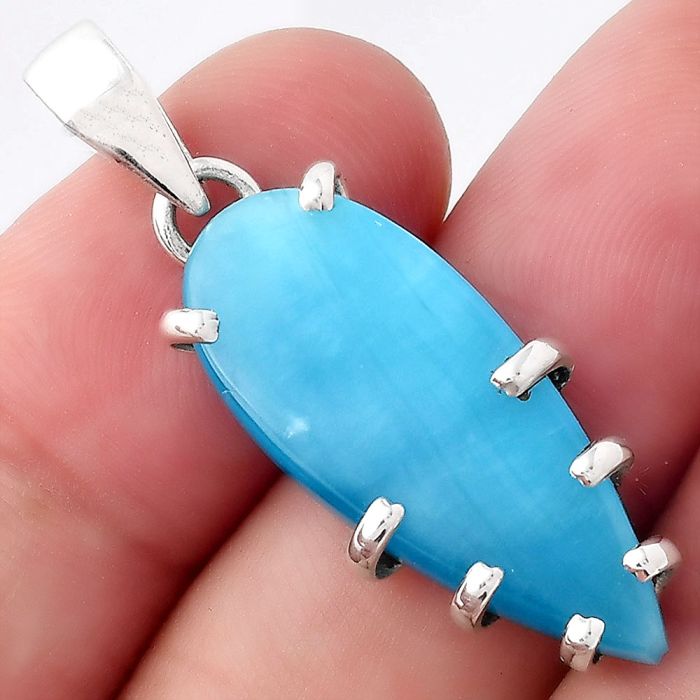 Natural Smithsonite Pendant SDP96871 P-1372, 11x28 mm