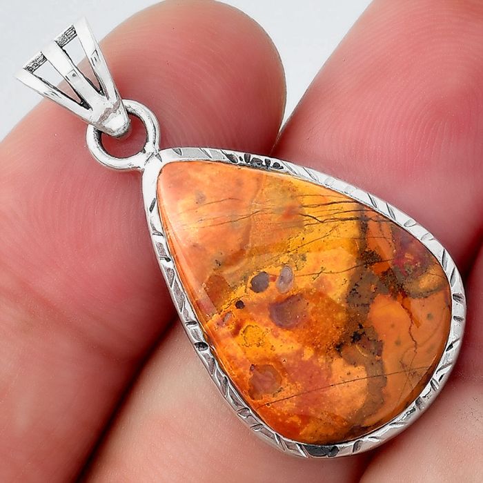 Natural Rare Cady Mountain Agate Pendant SDP98052 P-1079, 15x22 mm