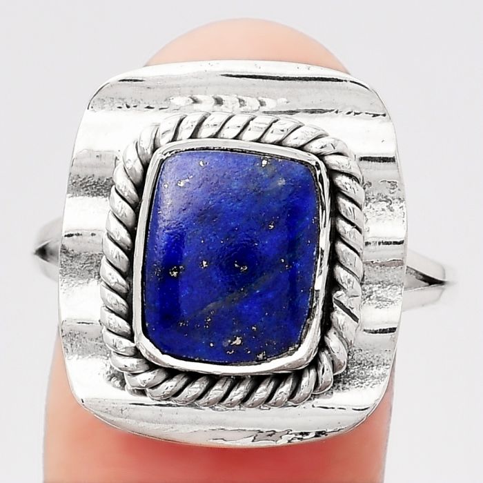 Natural Lapis - Afghanistan Ring size-9.5 SDR114452 R-1212, 9x11 mm