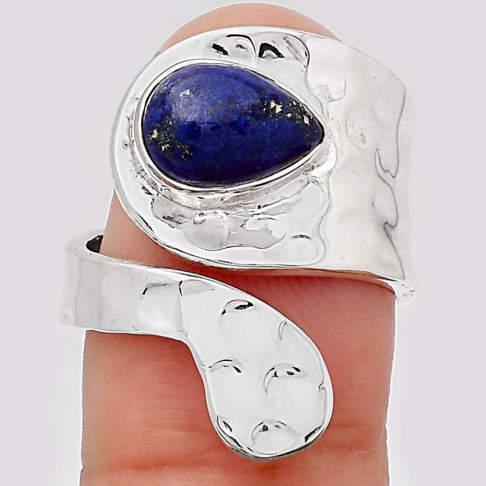 Natural Lapis - Afghanistan Ring size-6.5 SDR114770 R-1374, 7x10 mm