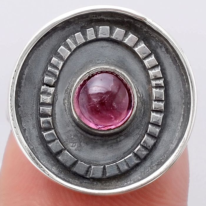 Natural Multi Tourmaline Ring size-7 SDR116836 R-1080, 6x6 mm