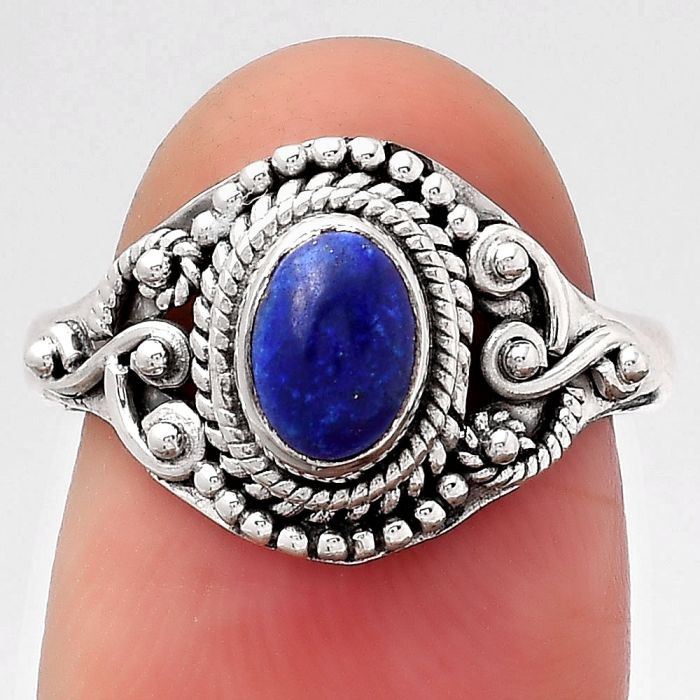 Natural Lapis - Afghanistan Ring size-7 SDR118734 R-1291, 5x7 mm