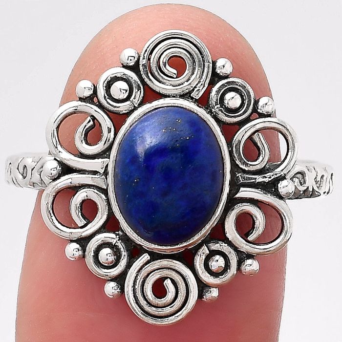 Natural Lapis - Afghanistan Ring size-9.5 SDR118860 R-1560, 7x9 mm