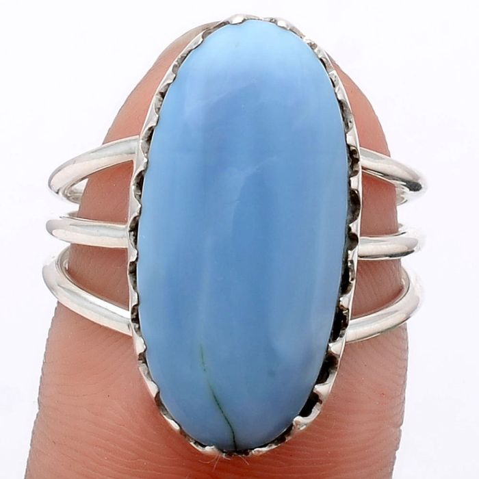 Natural Owyhee Opal Ring size-7 SDR120462 R-1210, 11x22 mm