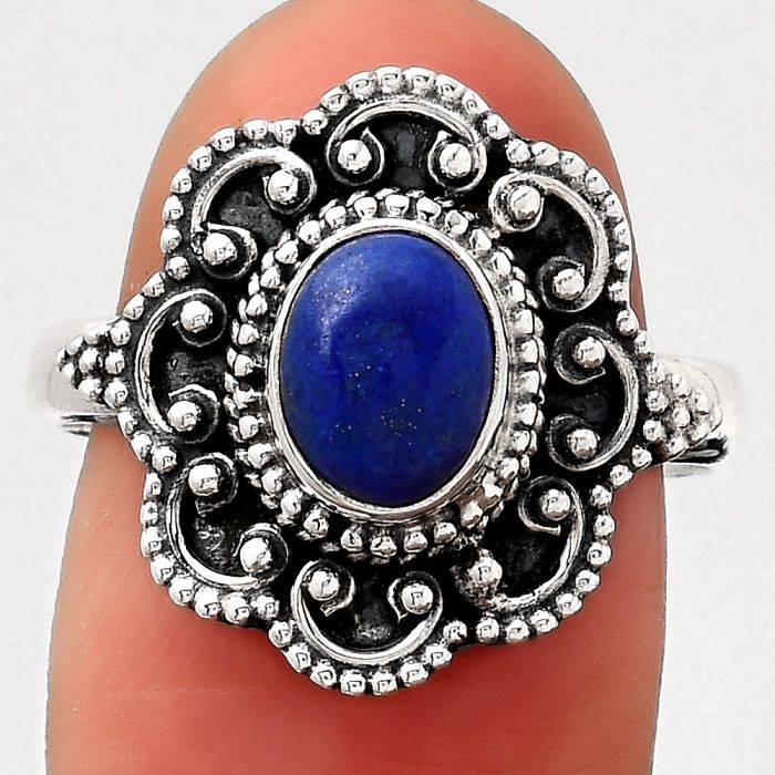 Natural Lapis - Afghanistan Ring size-8 SDR121033 R-1337, 6x8 mm