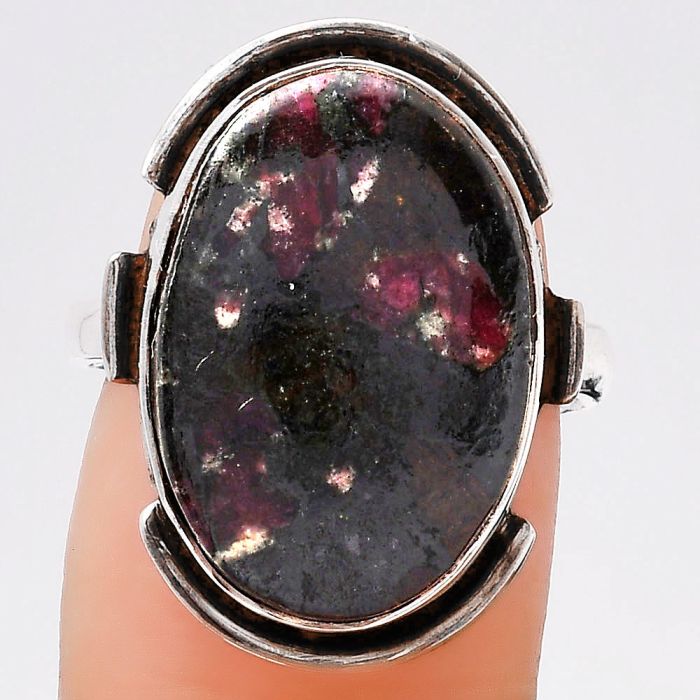 Natural Russian Eudialyte Ring size-7 SDR121567 R-1211, 13x19 mm