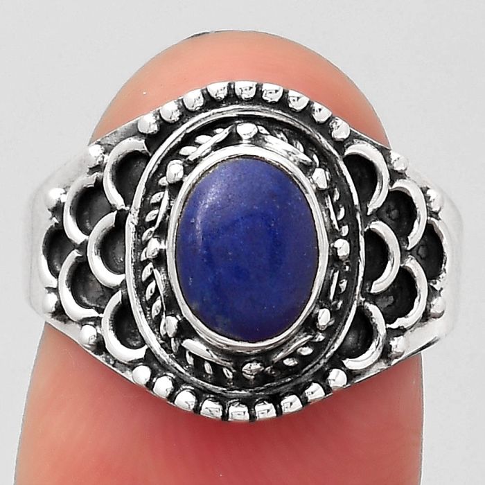 Natural Lapis - Afghanistan Ring size-8 SDR122446 R-1708, 6x8 mm