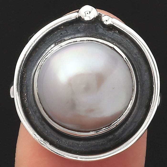 Natural Fresh Water Pink Pearl Ring size-8 SDR123719 R-1168, 13x13 mm