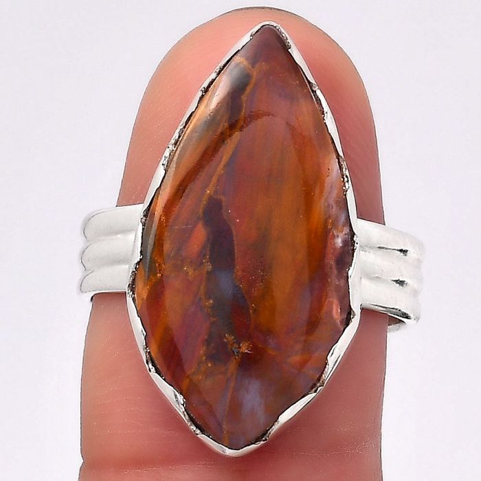 Natural Pietersite - Namibia Ring size-8 SDR127282 R-1338, 12x23 mm