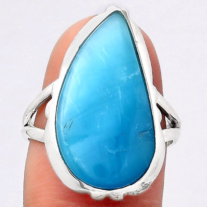 Natural Smithsonite Ring size-7.5 SDR127926 R-1657, 12x22 mm