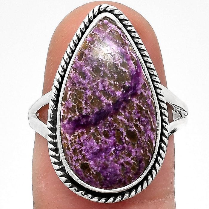 Natural Purpurite - South Africa Ring size-7 SDR134666 R-1010, 12x20 mm