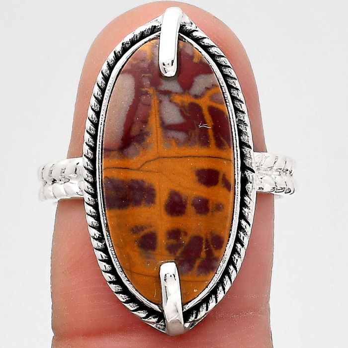 Natural Noreena Jasper Ring size-8 SDR136758 R-1635, 10x20 mm